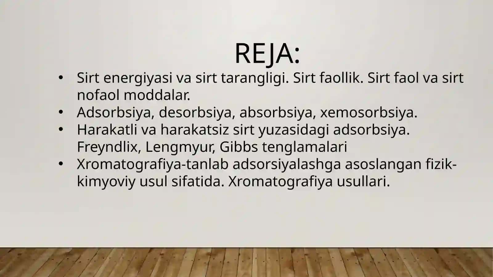 Adsorbsiya va Organizmdagi Moddalar Almashinuvi 2