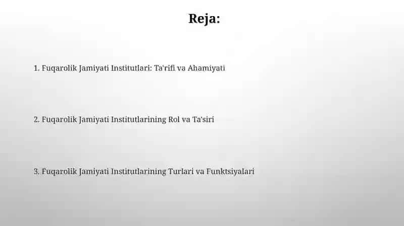 Fuqarolik Jamiyati Institutlari 2