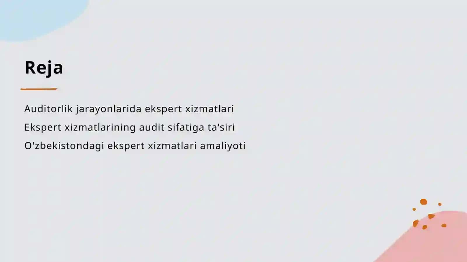 Auditorlik faoliyatida ekspert xizmatlaridan foydalanish 2