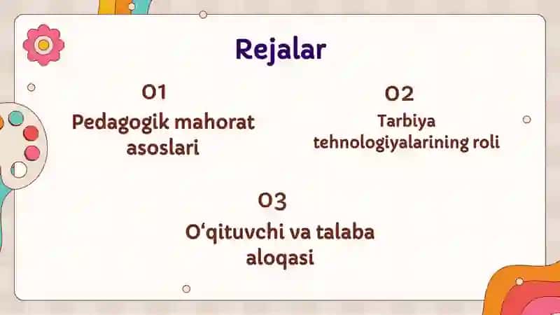 Pedagogik mahorat asoslari 2