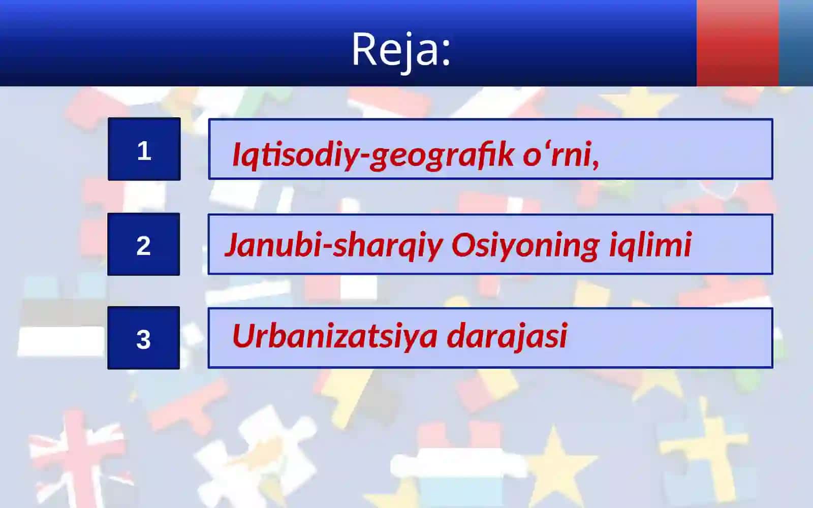 Janubi-sharqiy Osiyo mamlakatlari:iqtisodiy-geografik tavsifi 2