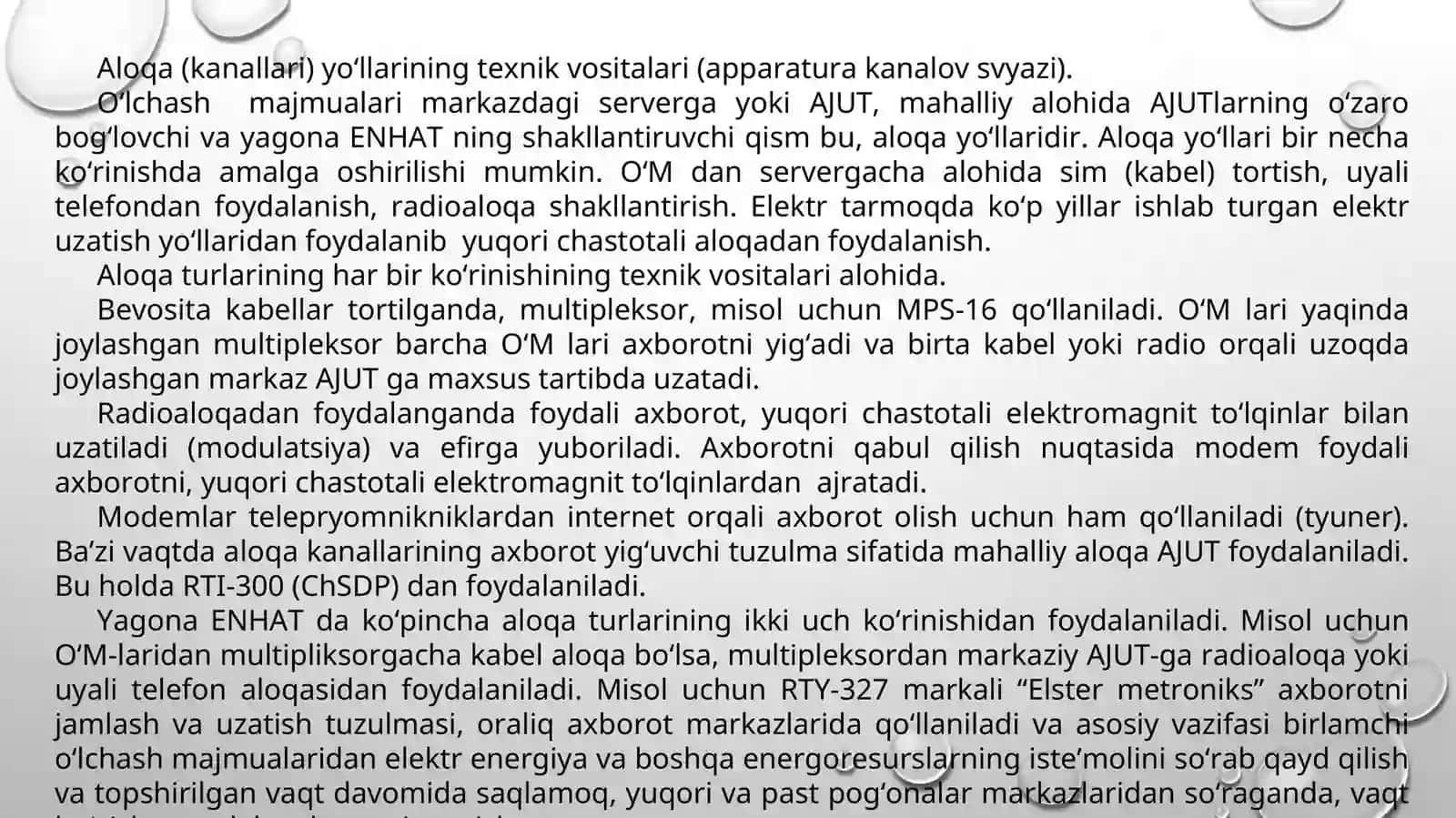 Infokommunikatsiya tizimlarida energotejamkorlik va resurs tejamkorlikni intellectual boshqarish qurilmalari 2