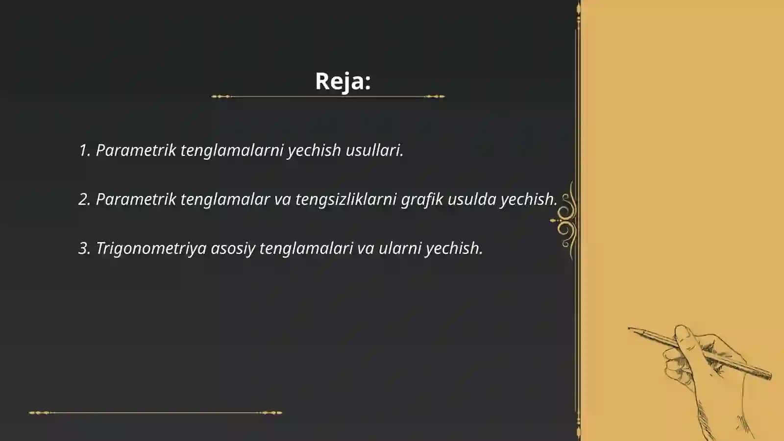 Trigonometrik funksiyalarni o’rganish metodikasi 2