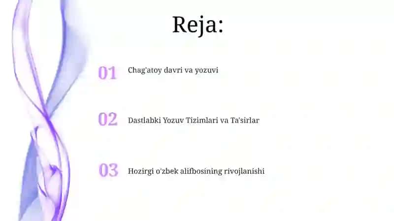 Oʻzbek adabiy tilning yozuv tizimlari taraqqiyoti 2