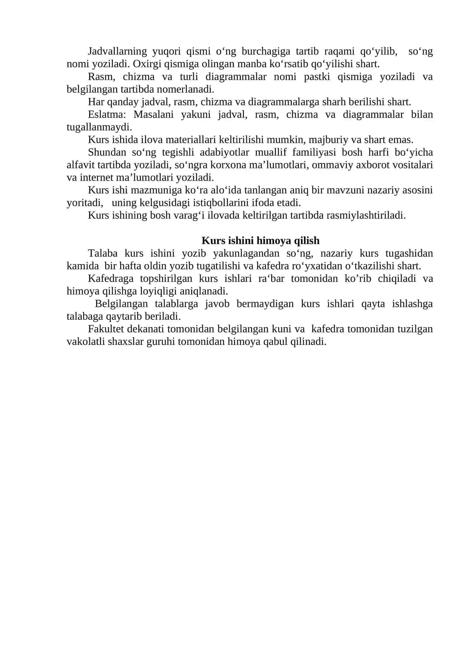 KURS ISHI YOZISH TEXNIKASI HAQIDA KO‘RSATMA 2