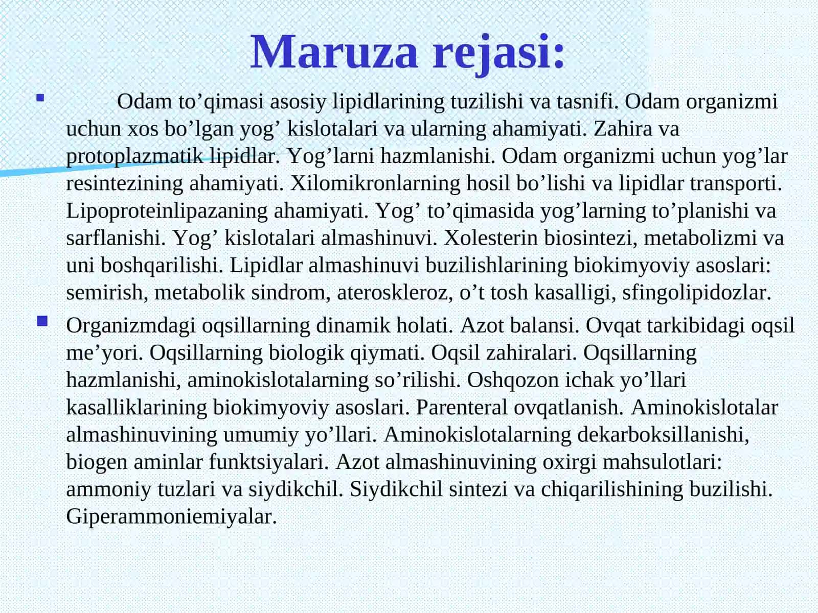 LIPIDLАR BIOKIMYOSI 2