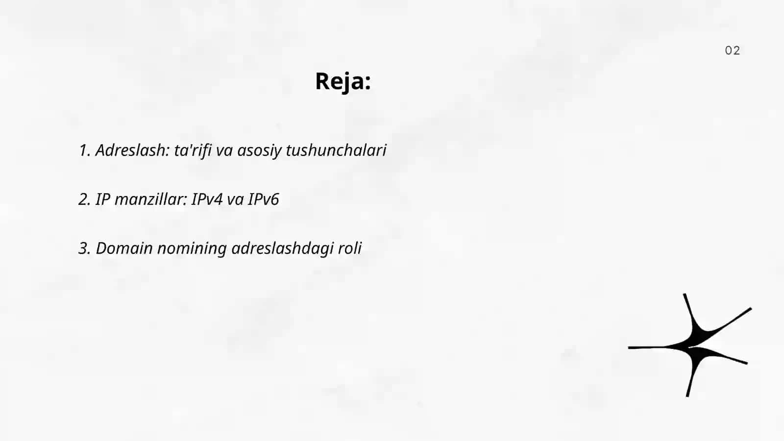 Adreslash va uning turlari 2