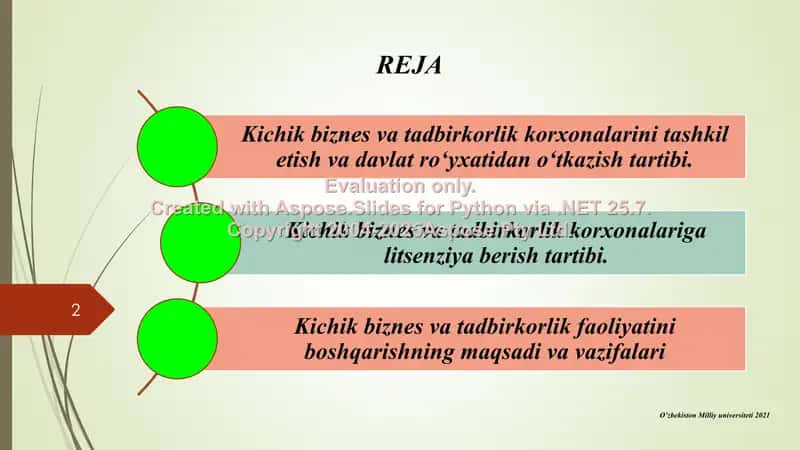 Biznes va tadbirkorlik 3-ma’ruza 2