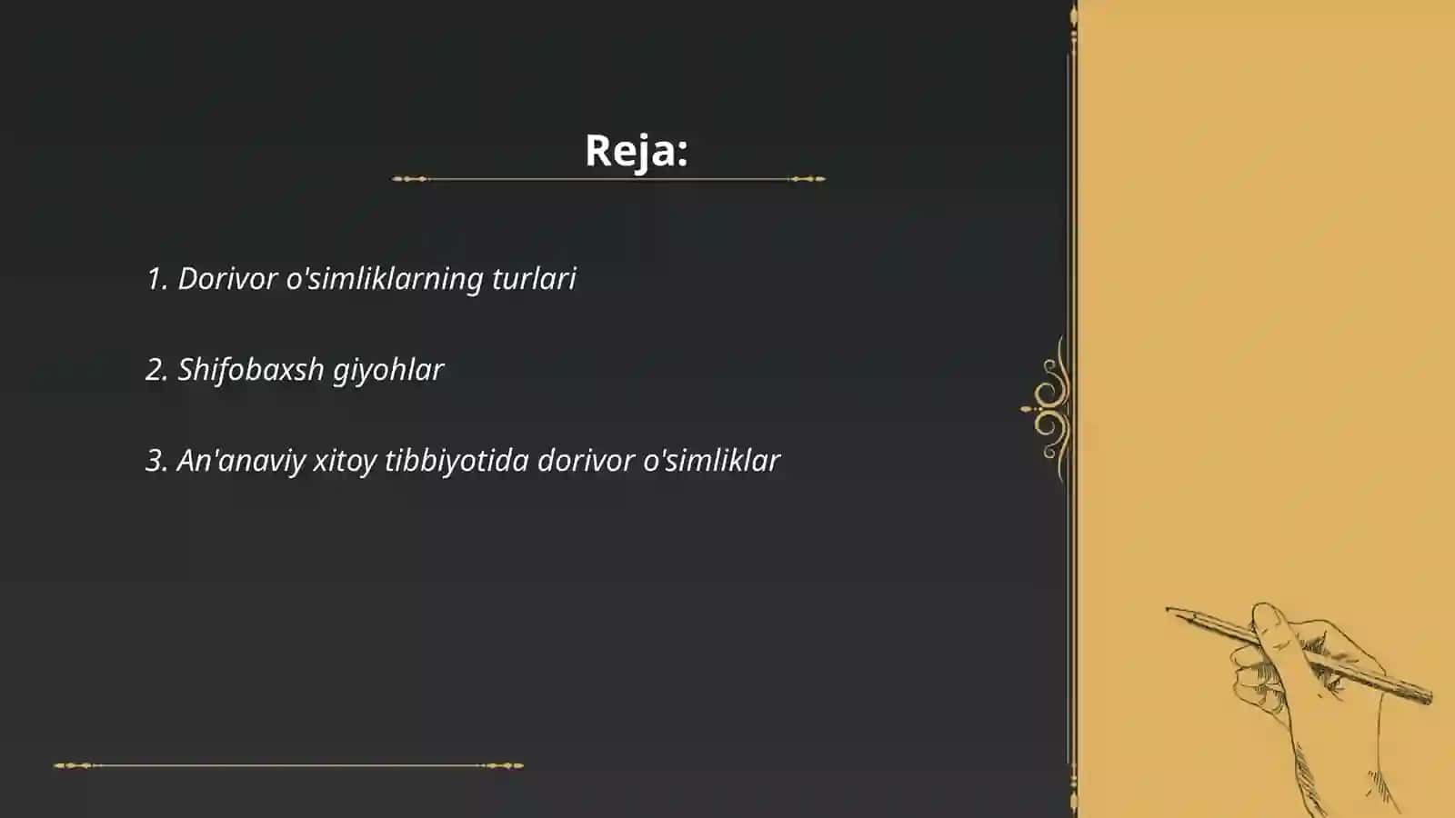 Dorivor o'simliklar 2