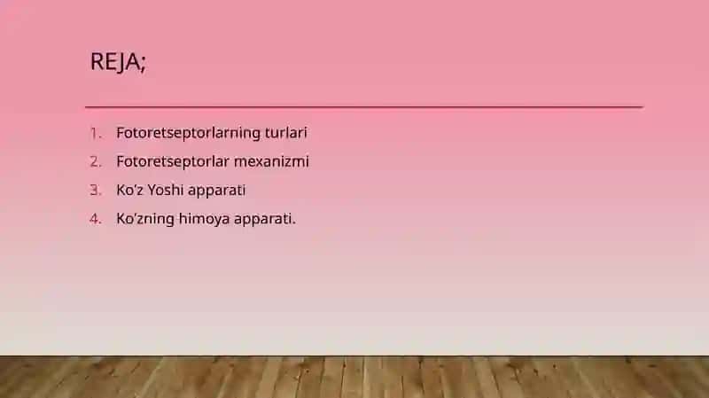 Fotoretseptor hujayralari 2
