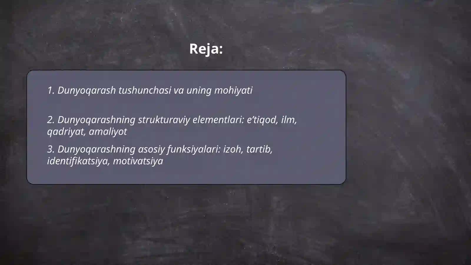 Dunyo qarashning mohiyati tuzilishi va asosiy funksiyalari 2