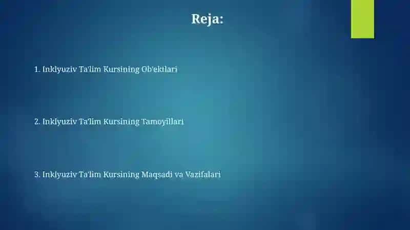Inklyuziv ta'lim kursi 2