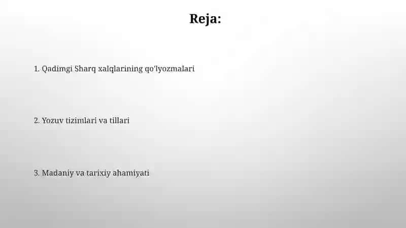 Qadimgi sharq xalqlarining qolyozma kitoblari 2