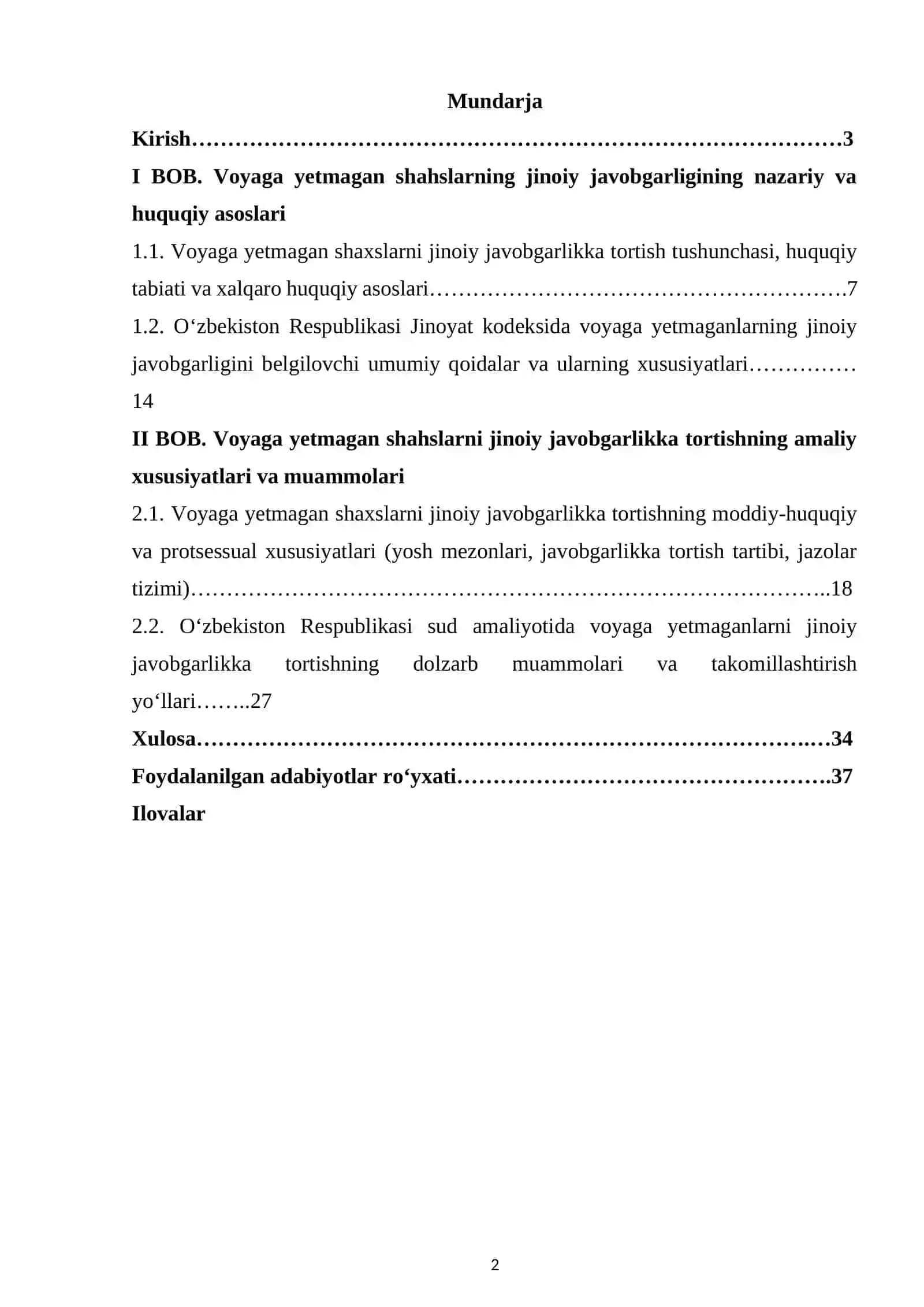 Voyaga yetmagan shaxslarni jinoiy javobgarlikka tortishning xususiyatlari 2