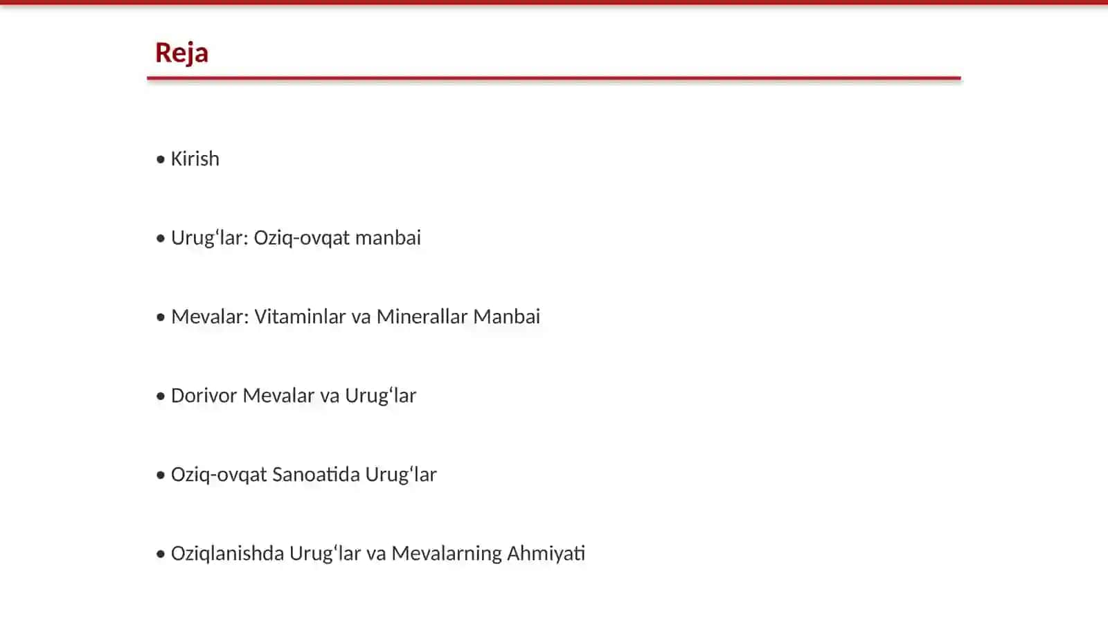 Urugʻ va Mevalarning Inson Hayotidagi Oʻrni 2