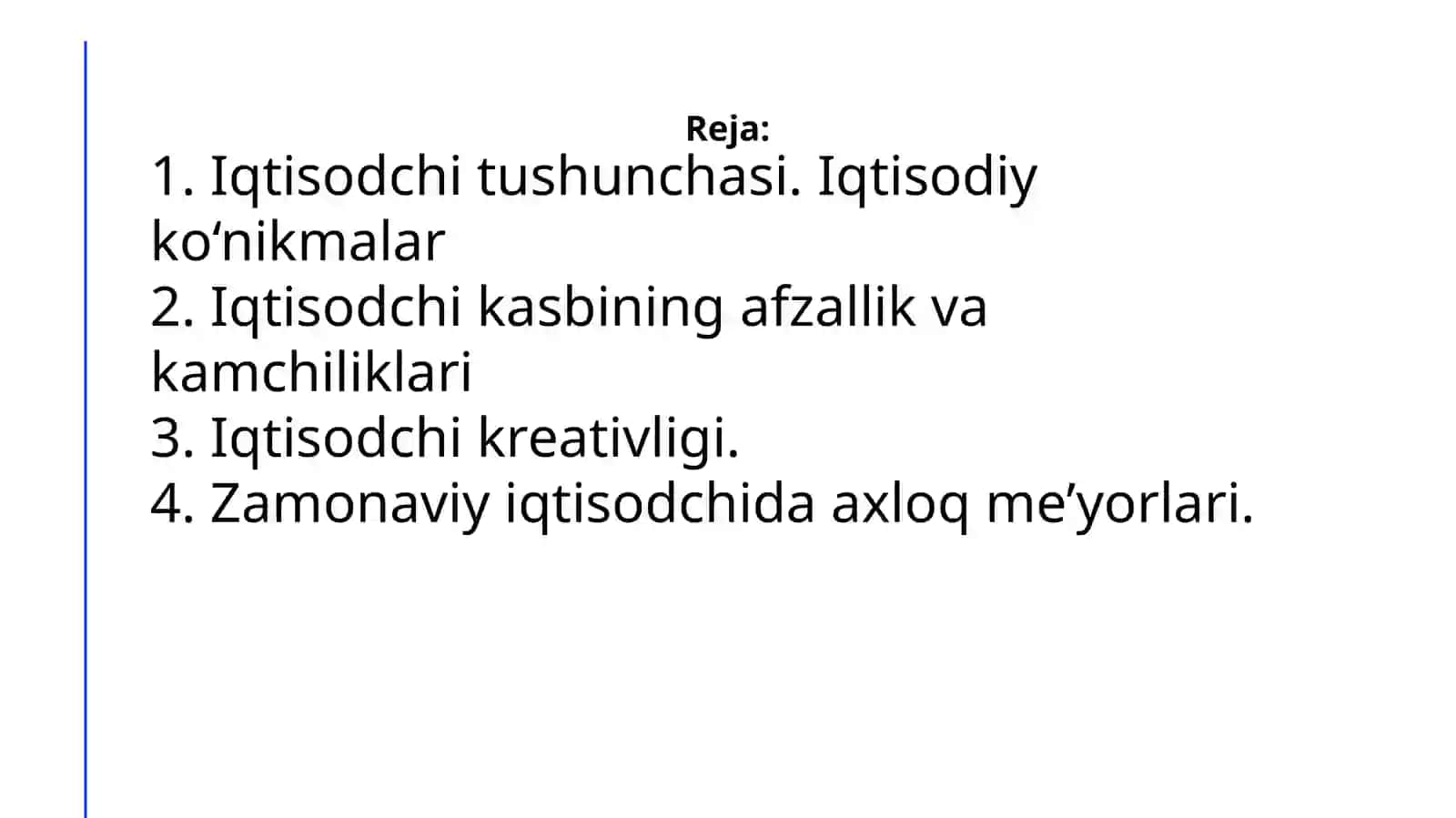 Iqtisodchilar uchun kasbiy ko‘nikmalar va rivojlanish texnologiyalari 2