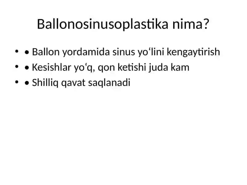 Ballonosinusoplastika 2