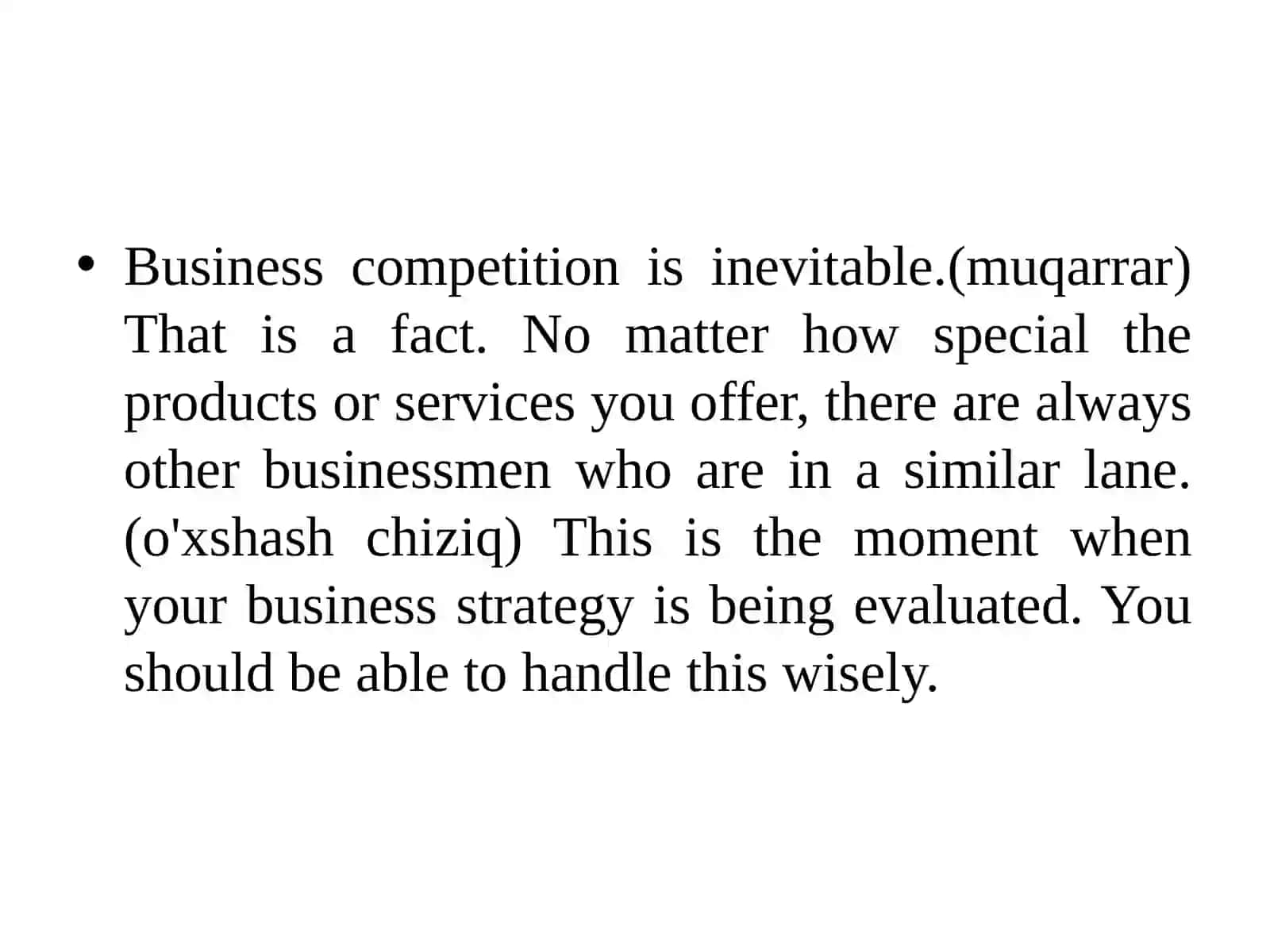 Business Competition Management 2