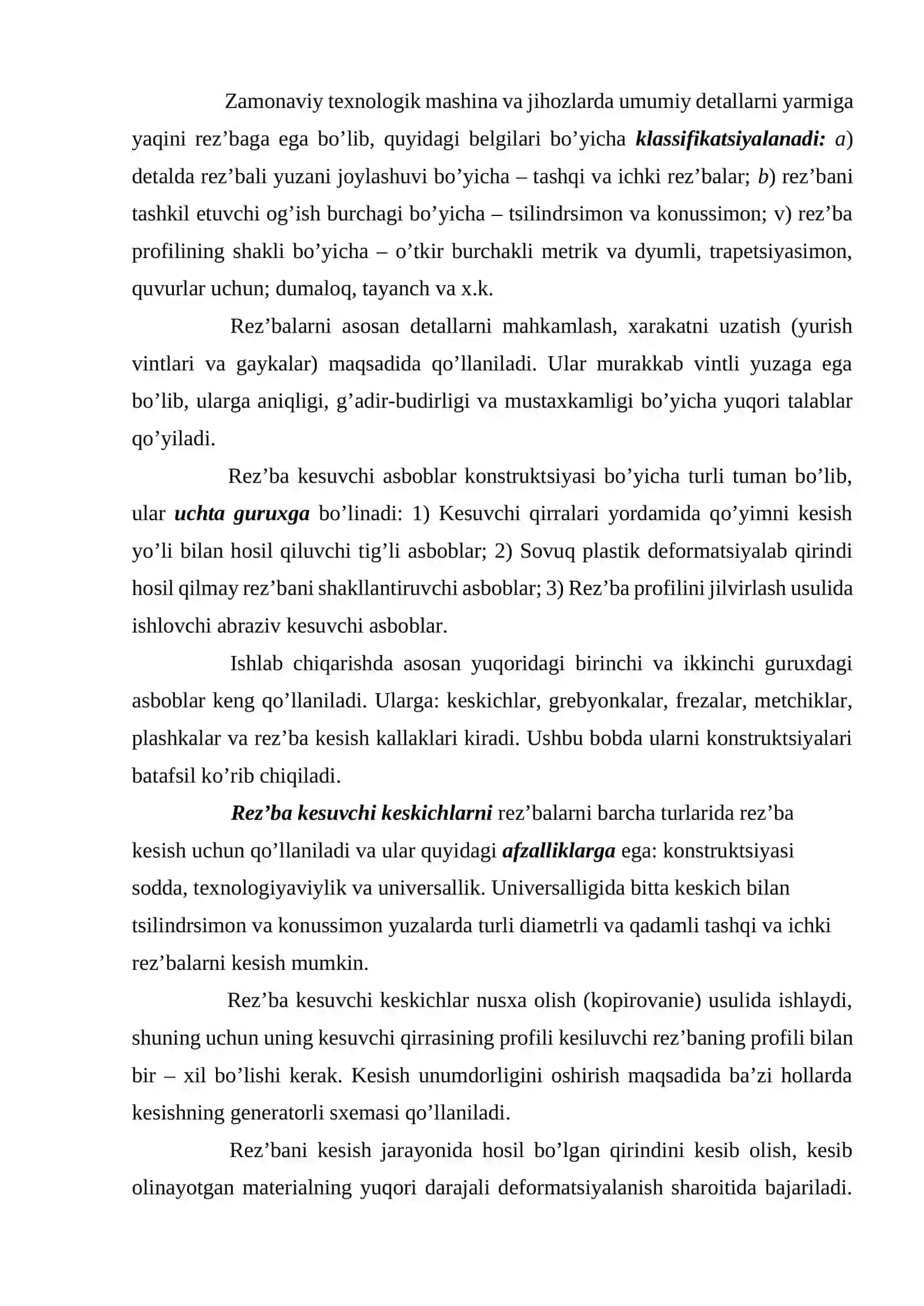 Rezba Hosil Qiluvchi Asboblar 2