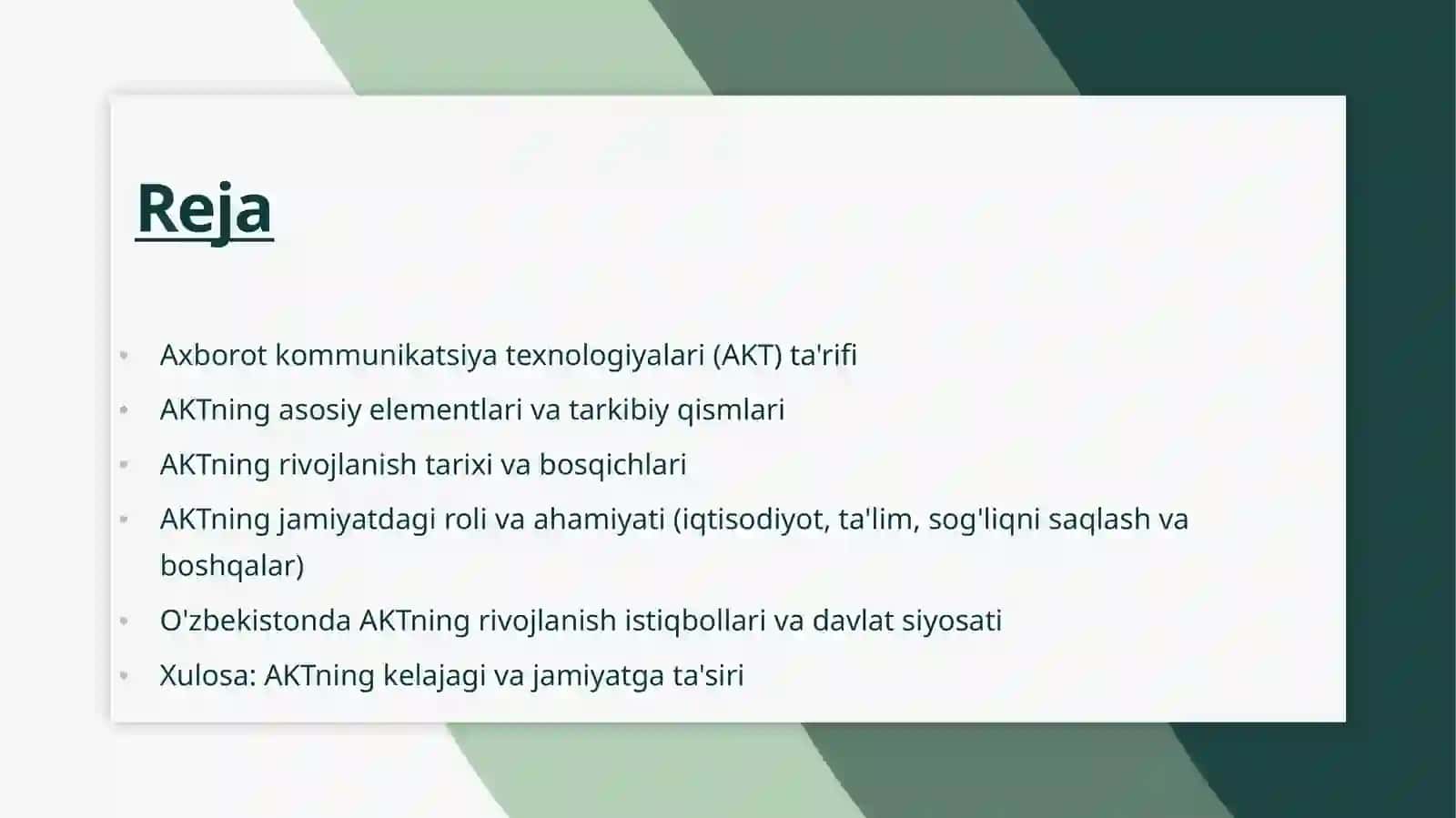 Axborot Kommunikatsiya Texnologiyalari 2