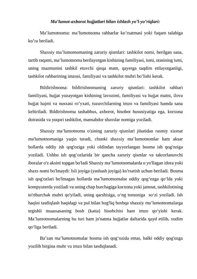 Ish Yuritish Tili va Uslubi 2