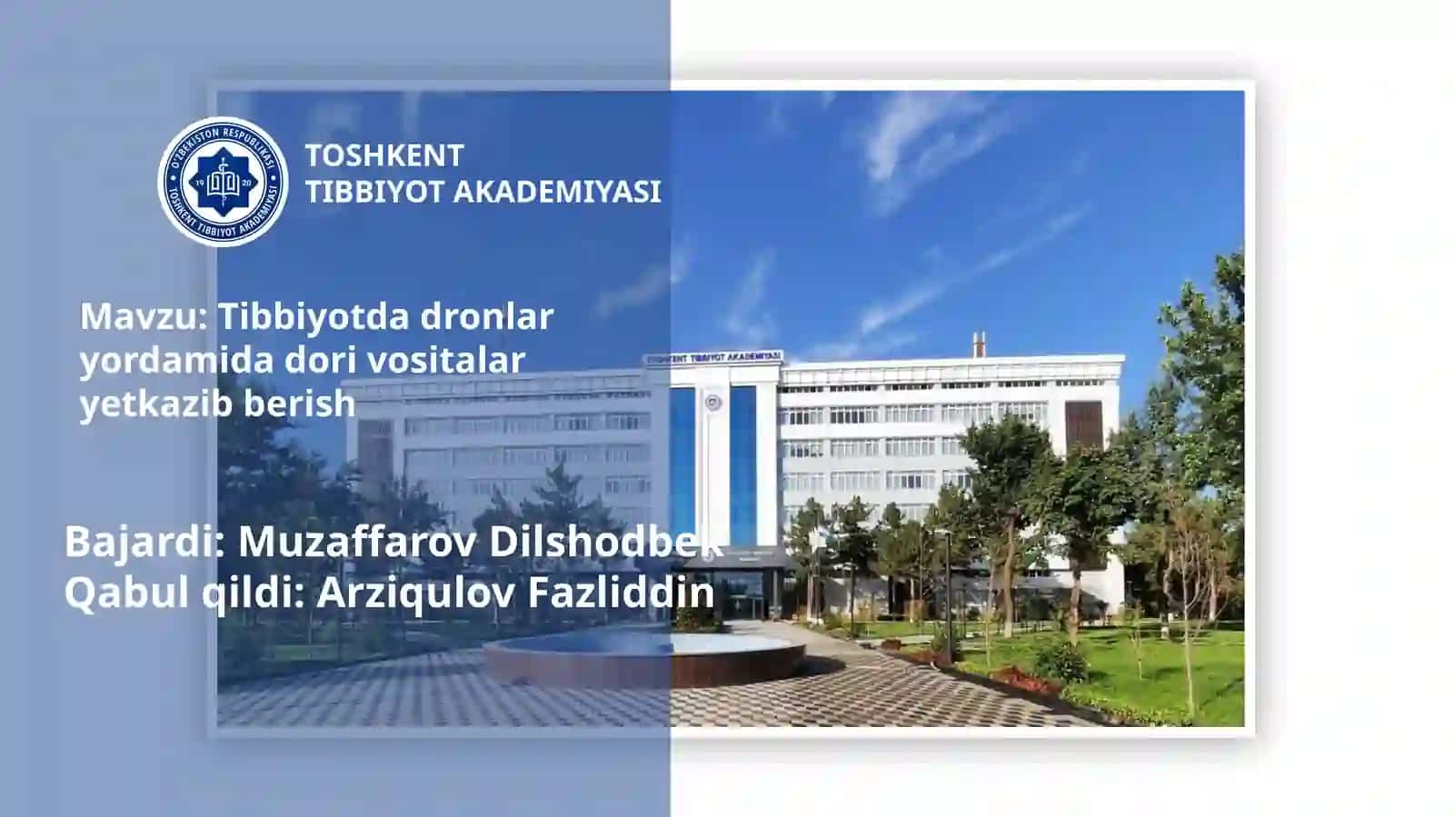 Tibbiyotda dori vositalarini dronlar yordamida yetkazib berish 2
