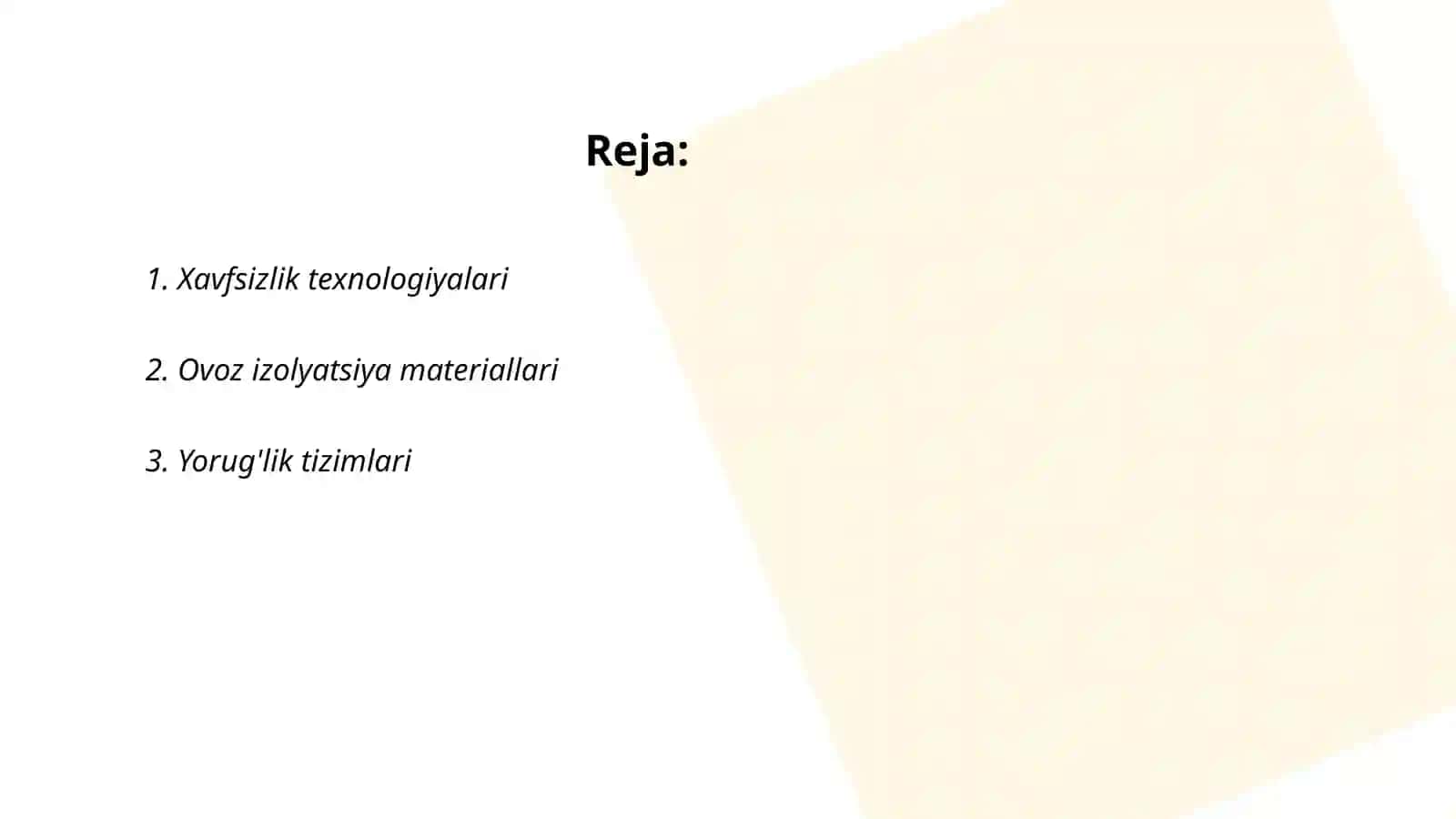 Fan xonalarining jihozlanishi oʻrganish 2
