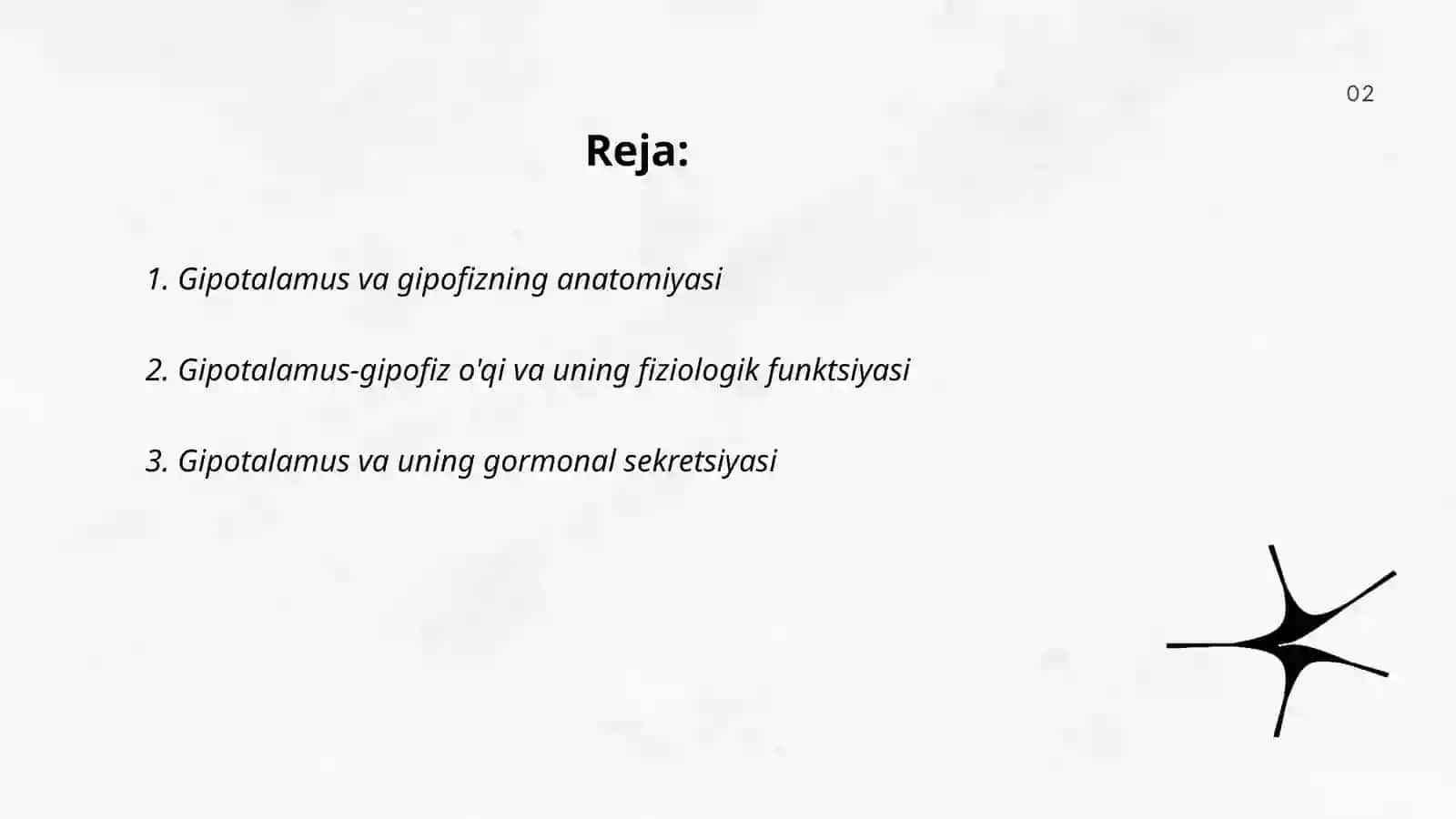 Endokrin bezlar fiziologiyasi.Gipotalamo-gipofizar tizim.Qalqonsimon va qalqon oldi bezi.Buyrak usti bezi fiziologiyasi 2