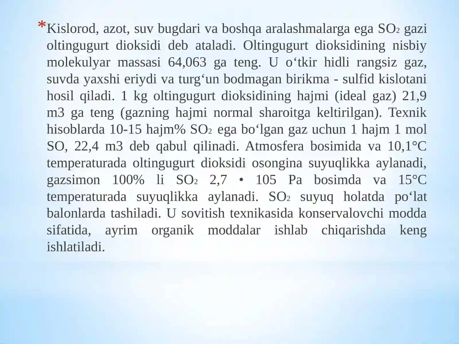 OLTINGUGURT DIOKSIDINI OLISH 2
