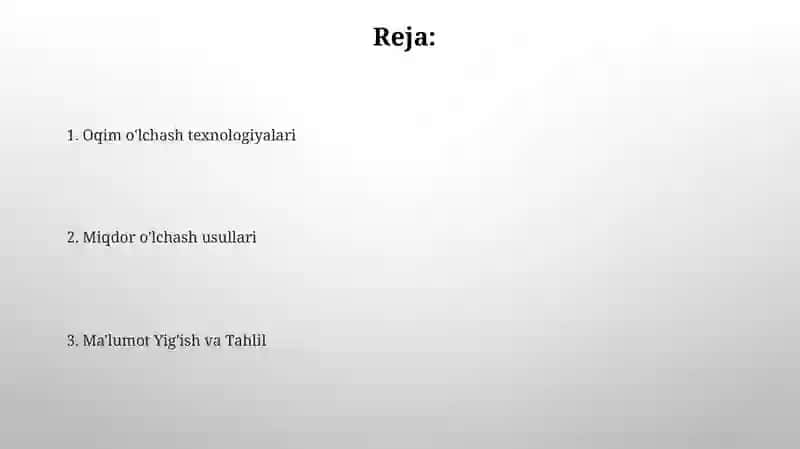 Ultratovush oqim o'lchagichlari 2