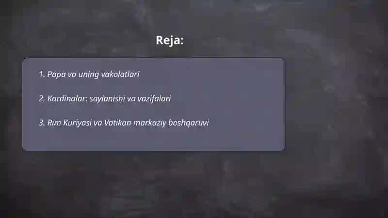 Katolikda diniy rutbalar iyararxiyasi 2
