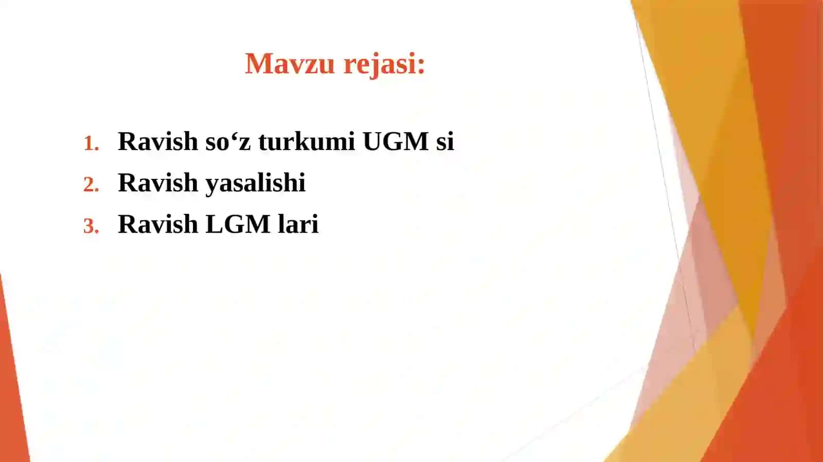 Ravish so‘z turkumi 2