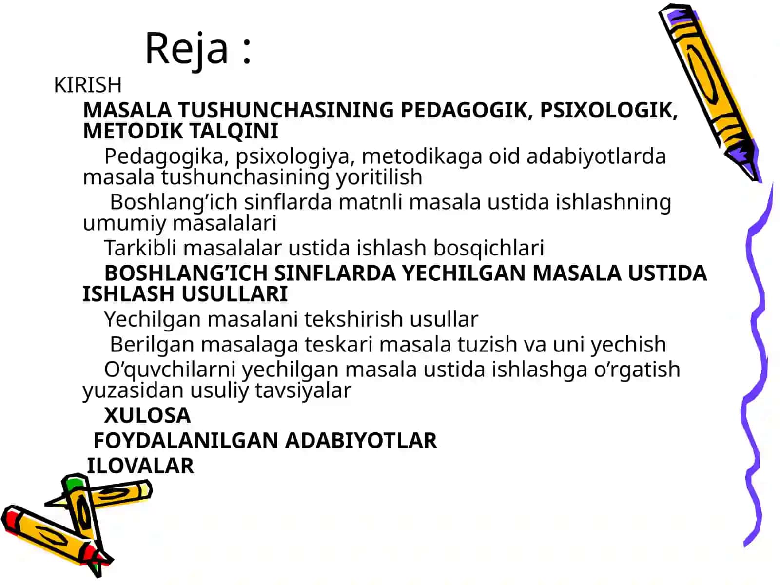 Boshlang’ich sinf o’quvchilarini yechilgan masalalar ustida ishlashga o’rgatish 2