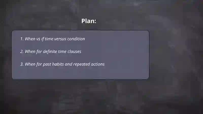 When, If and Whether 2
