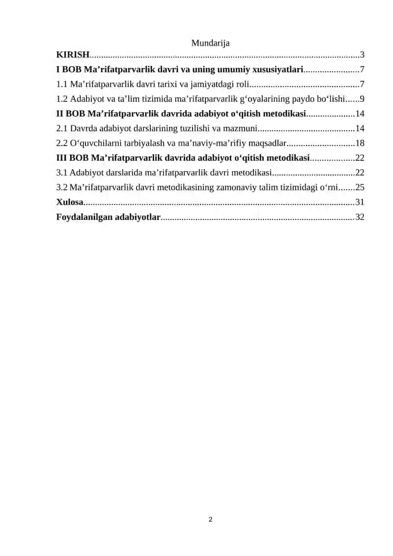 Adabiyot o‘qitish metodikassi tarixida ma’rifatparvarlik davri 2
