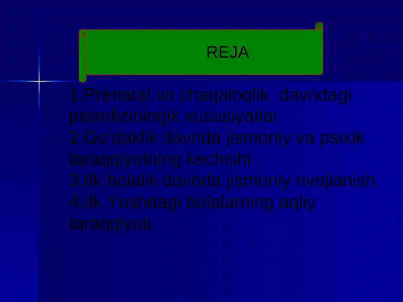Prenatal va chaqaloqlik davridagi psixofiziologik xususiyatlar 2