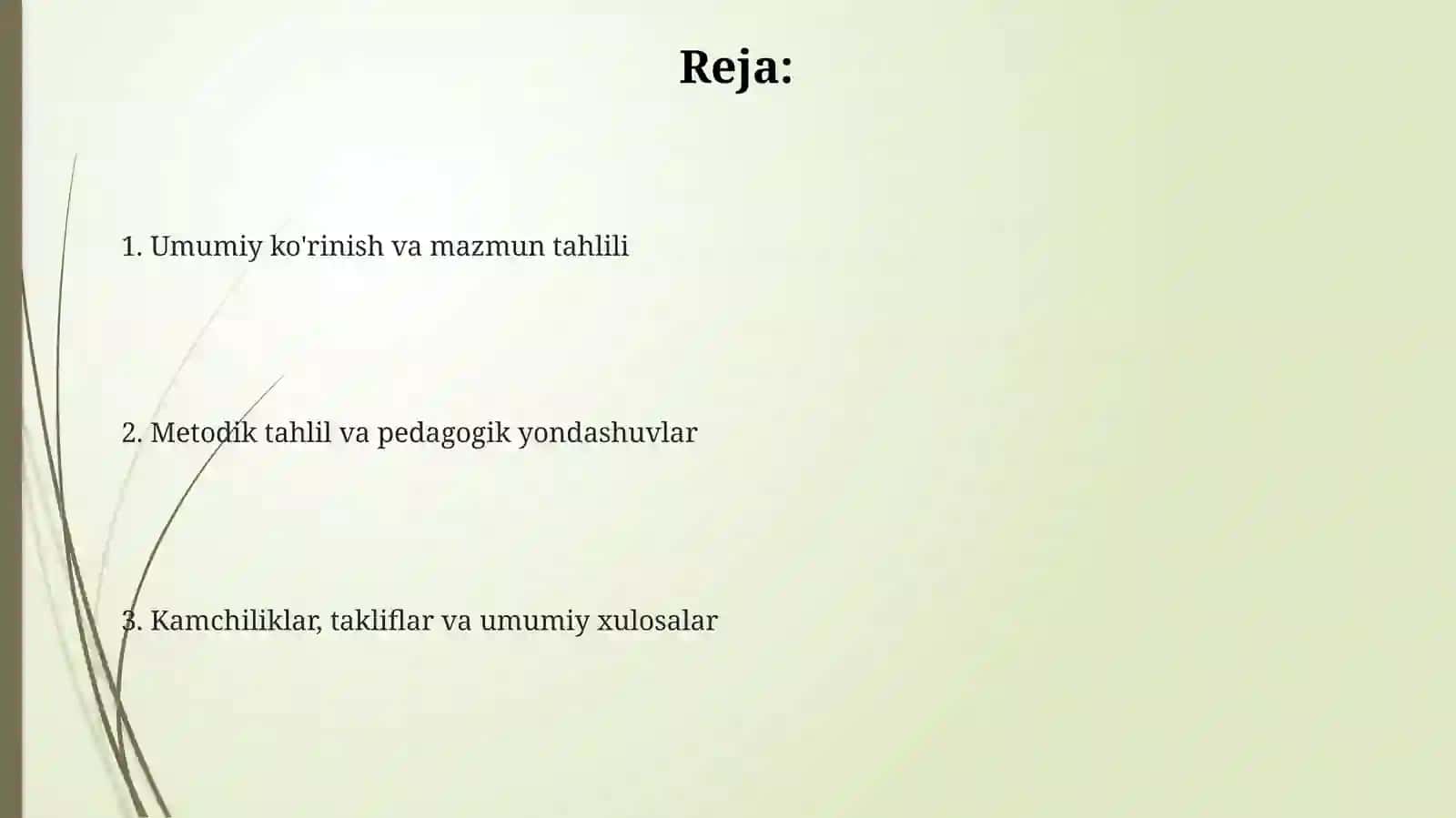 2-sinf tabiiy fanlar darsligini o‘rganish va metodik tahlil qilish 2