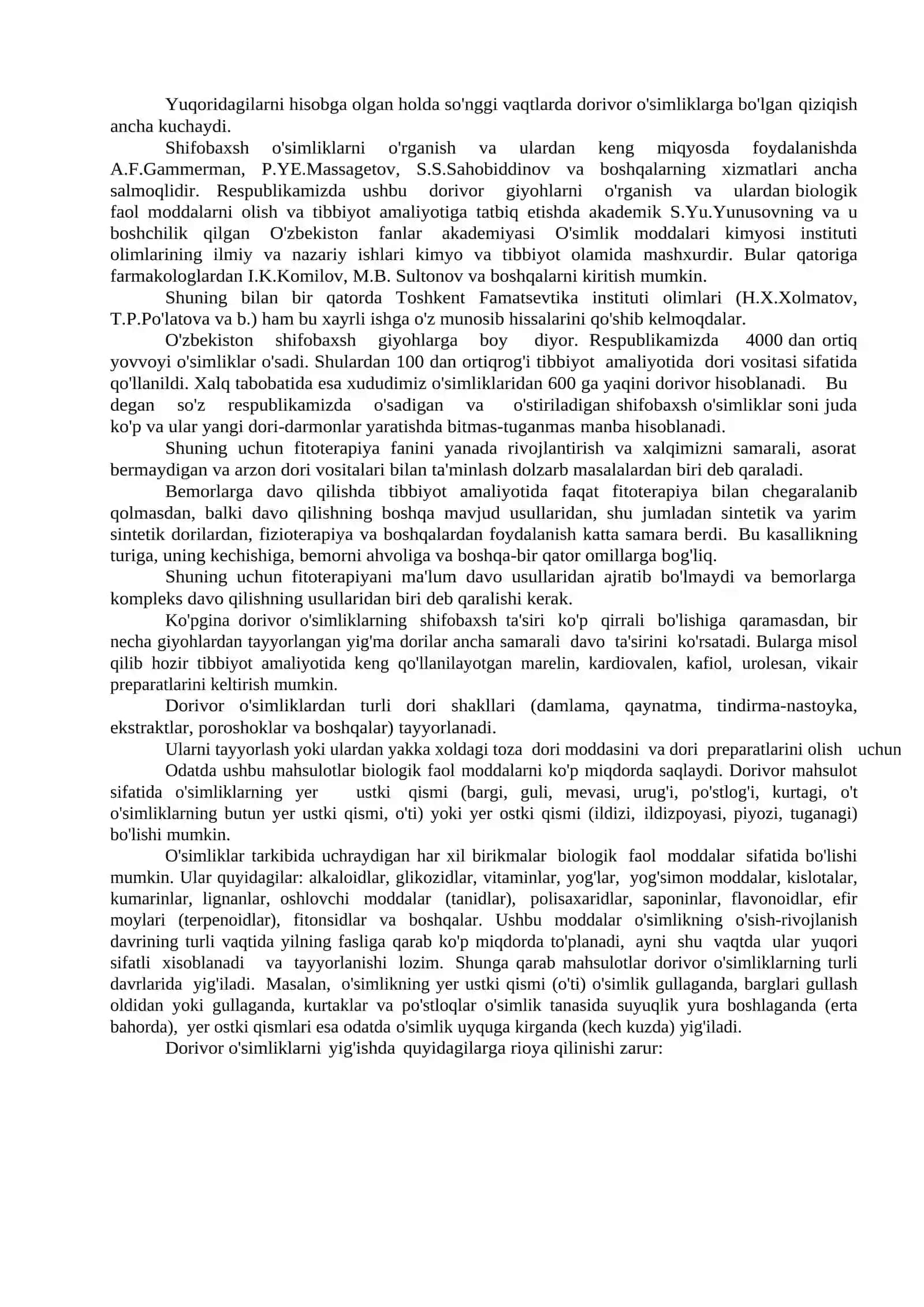 Ma'ruza 19 Halq tabobatida ishlatiladigan ayrim dorivor o'simliklar 2