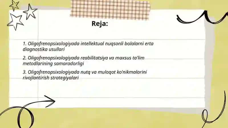 Oligofrenopsixologiya fanida olib borilayotgan ilmiy-tadqiqot ishlari 2