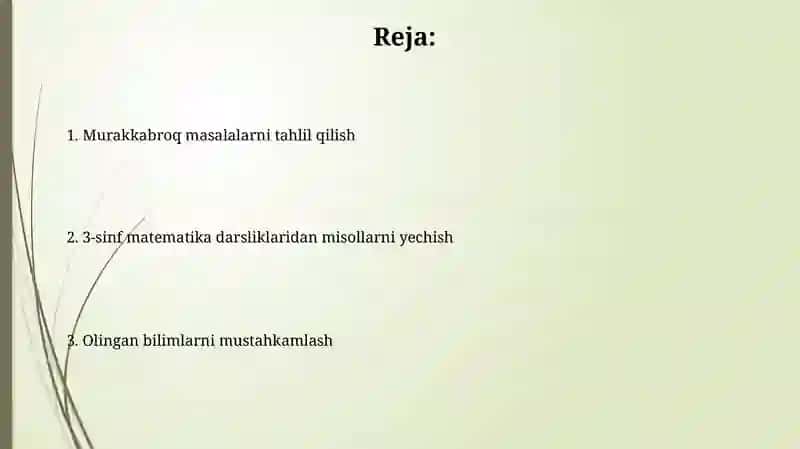 3-sinf matematika darsliklarini misol va masalalarini ishlash 2