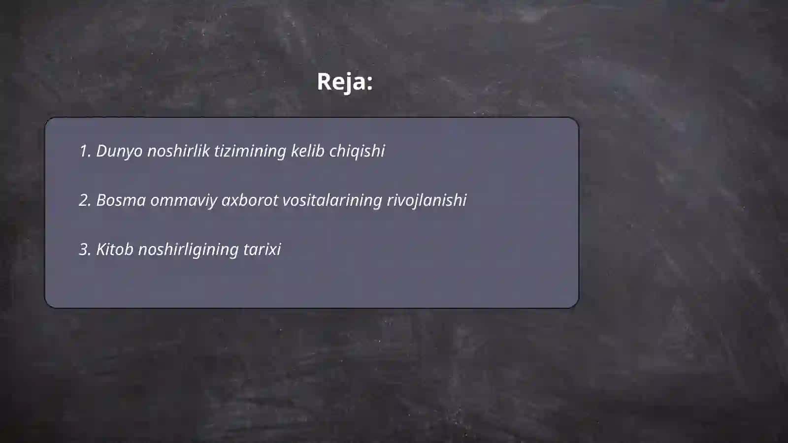 Dunyo noshirlik tizimi tarixi 2