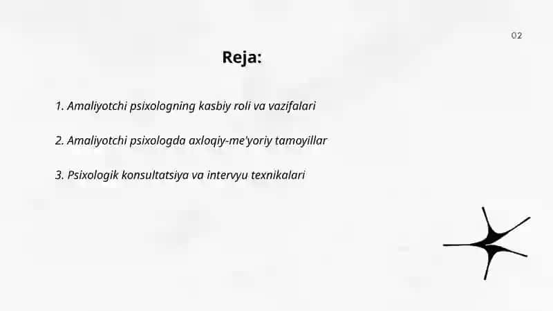 Amaliyotchi psixolog faoliyati 2