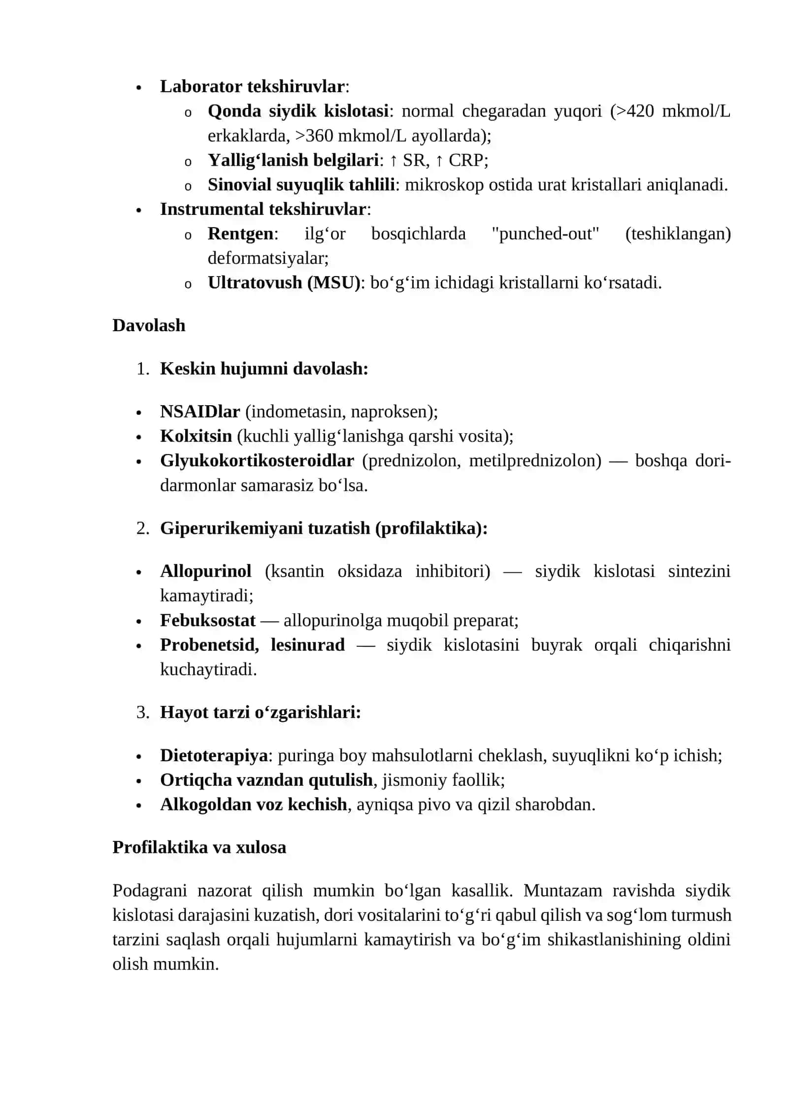 Podagra haqida umumiy ma'lumot 2