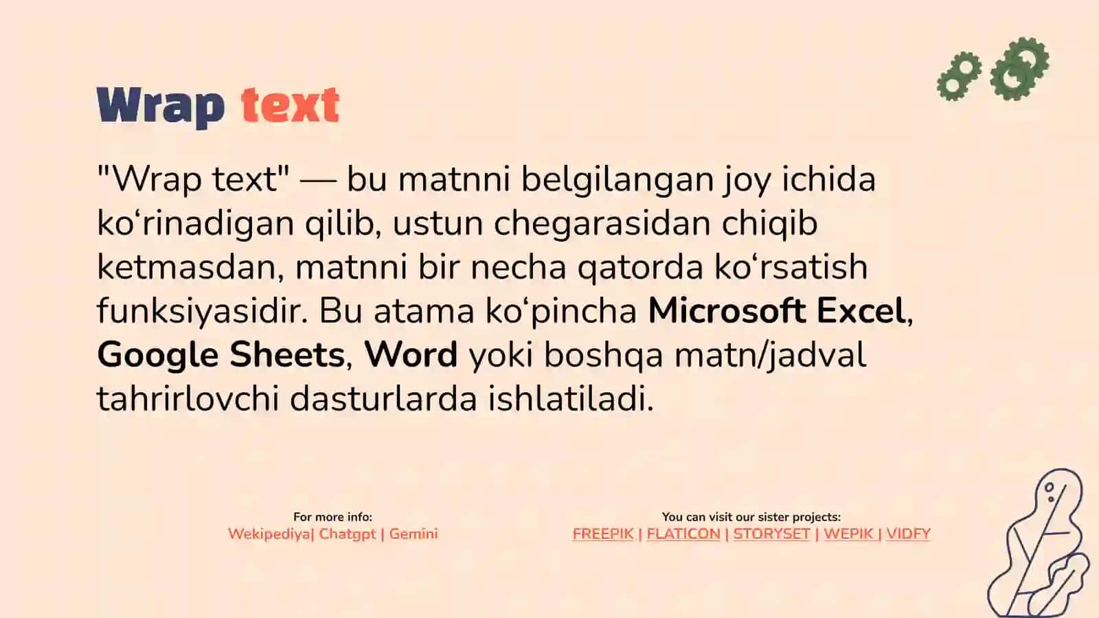 Wrap text sozlamalari 2
