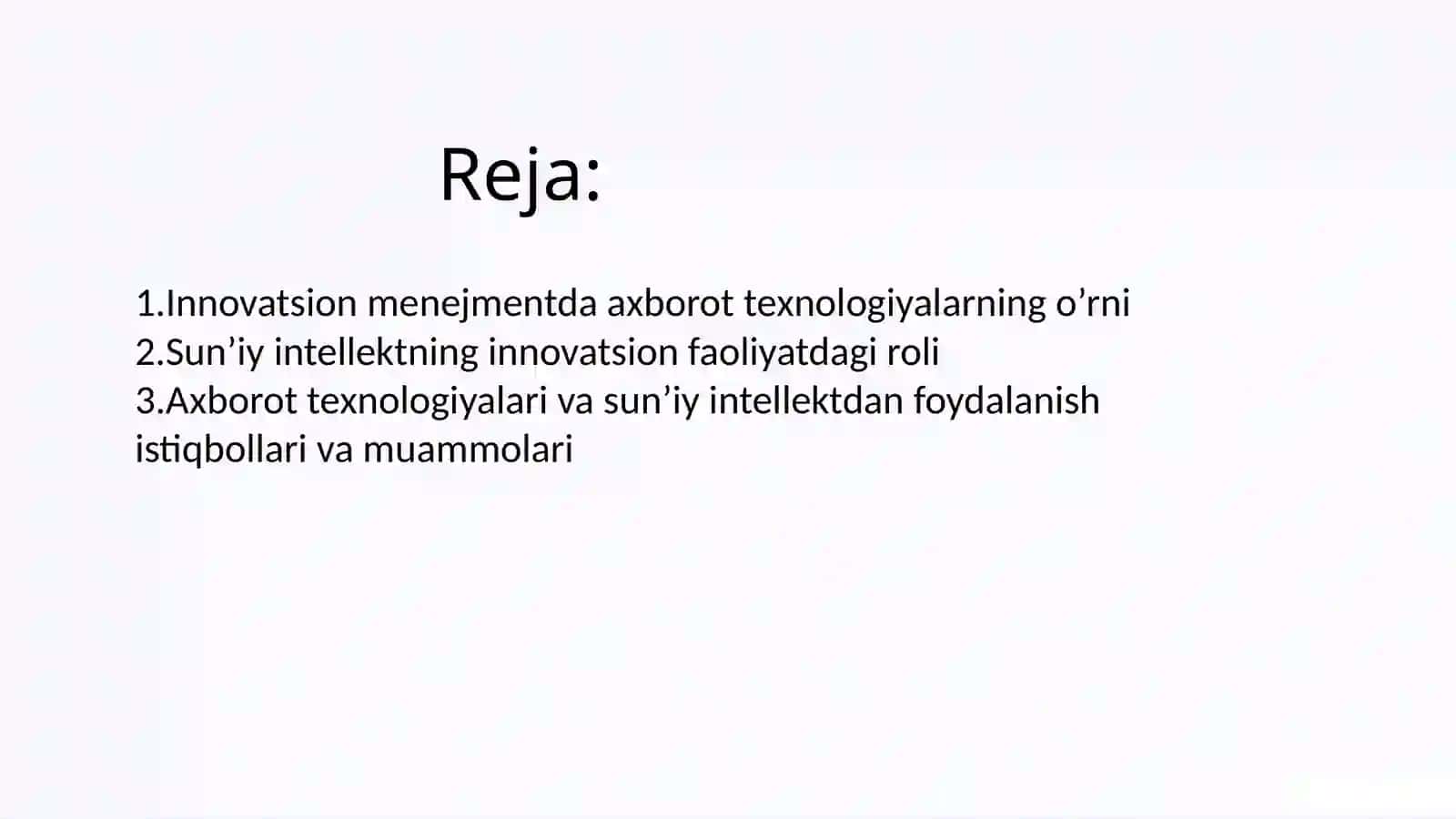 Innovatsion Menejmentda Axborot Texnologiyalari va Sun'iy Intellektning O'rni 2