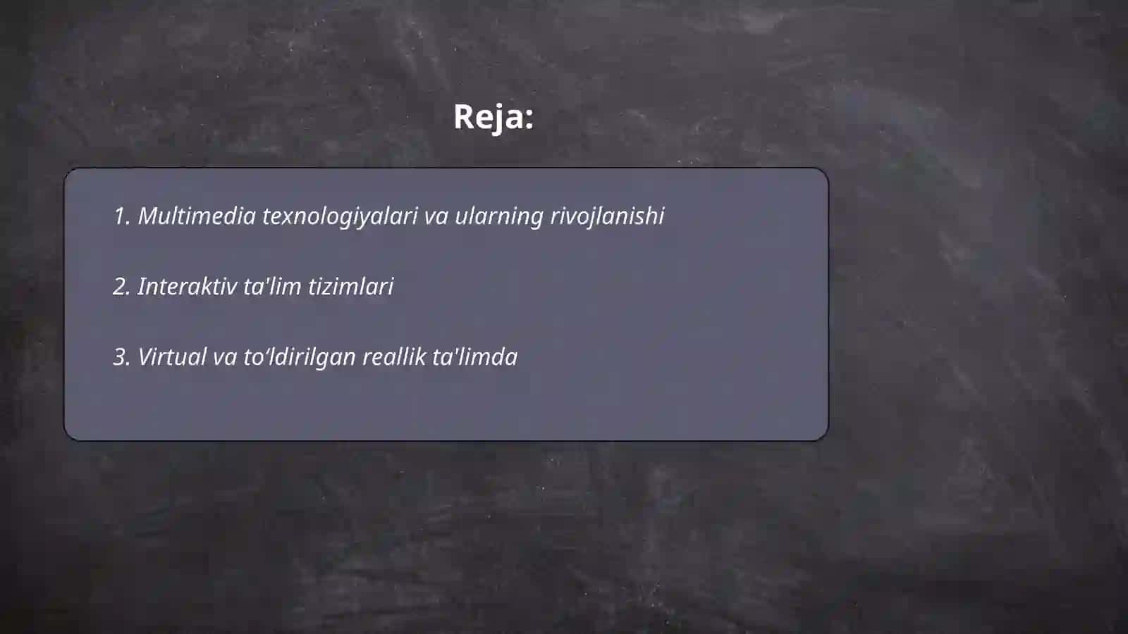 Multimedia va uning zamonaviy taʼlimoti 2