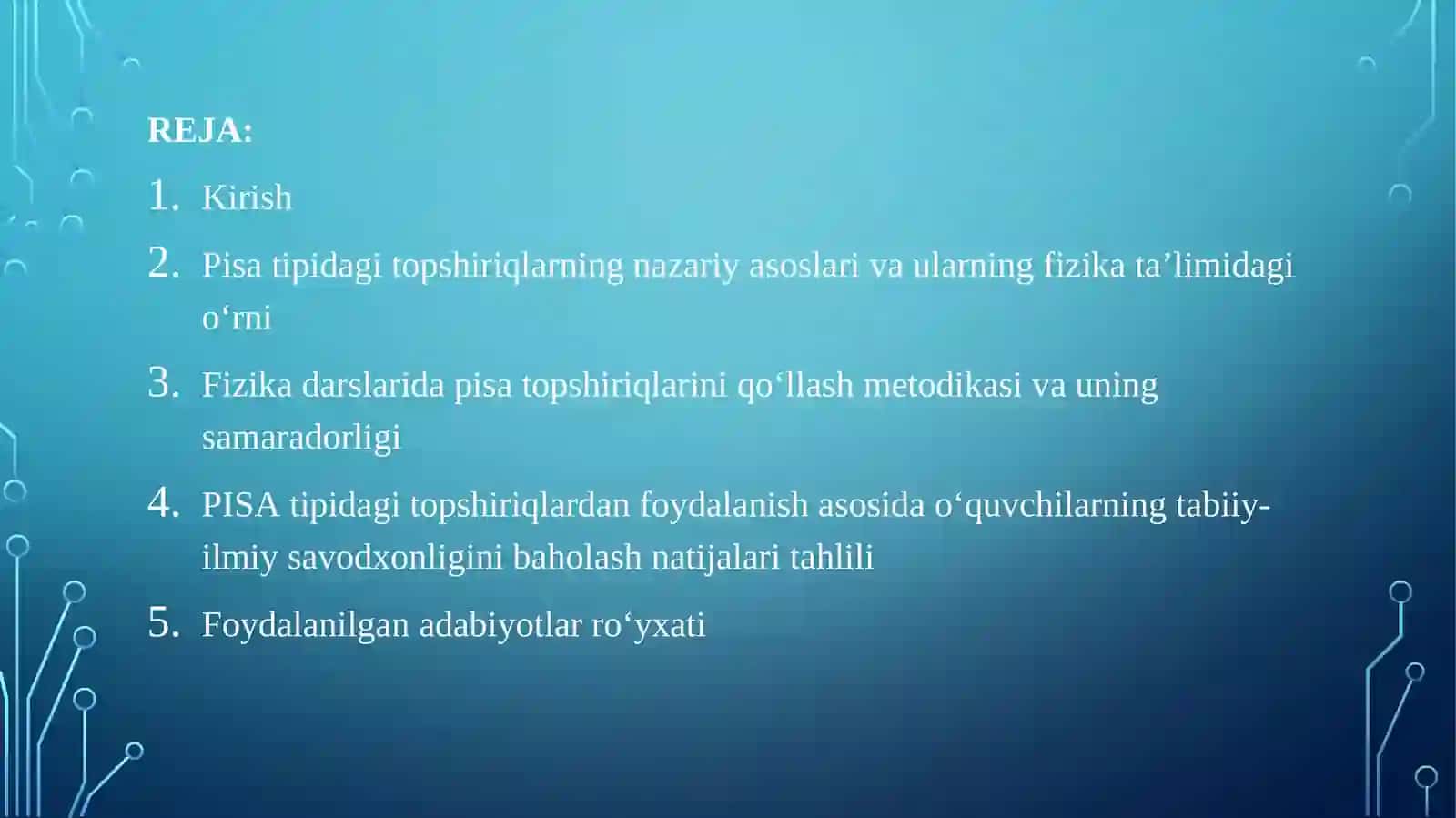 Fizika Darslarida Pisa Tipidagi Topshiriklardan Foydalanish Metodikasi 2