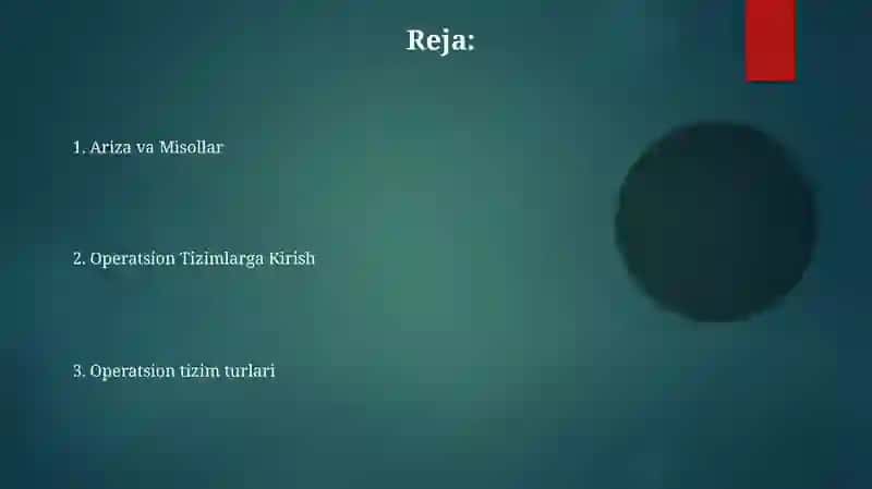 Operatsion tizimlar va ularning turlari 2