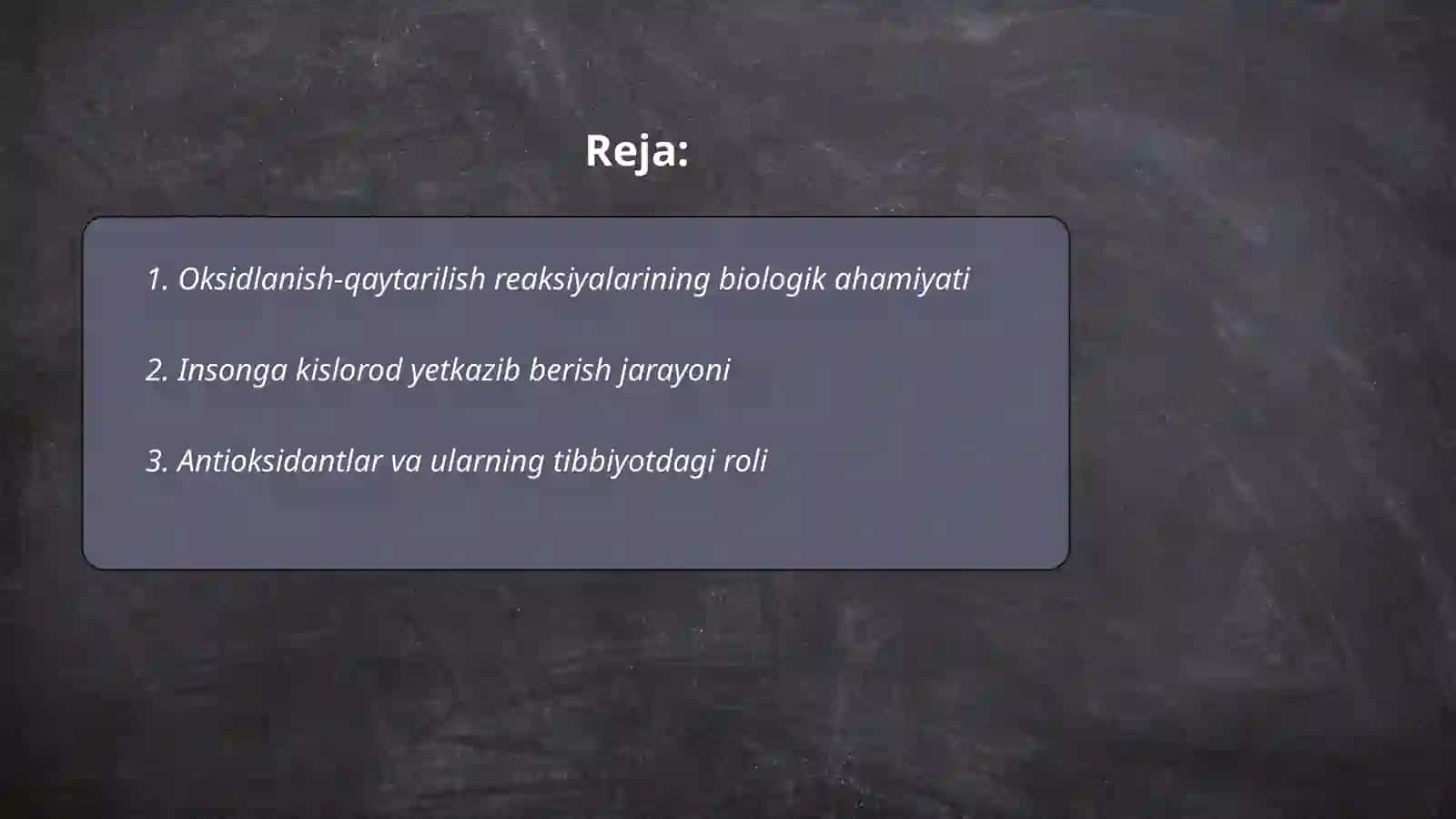 Oksidlanish Qaytarilish reaksiyalarining tibbiyotda va farmatsiyada ahamiyati 2