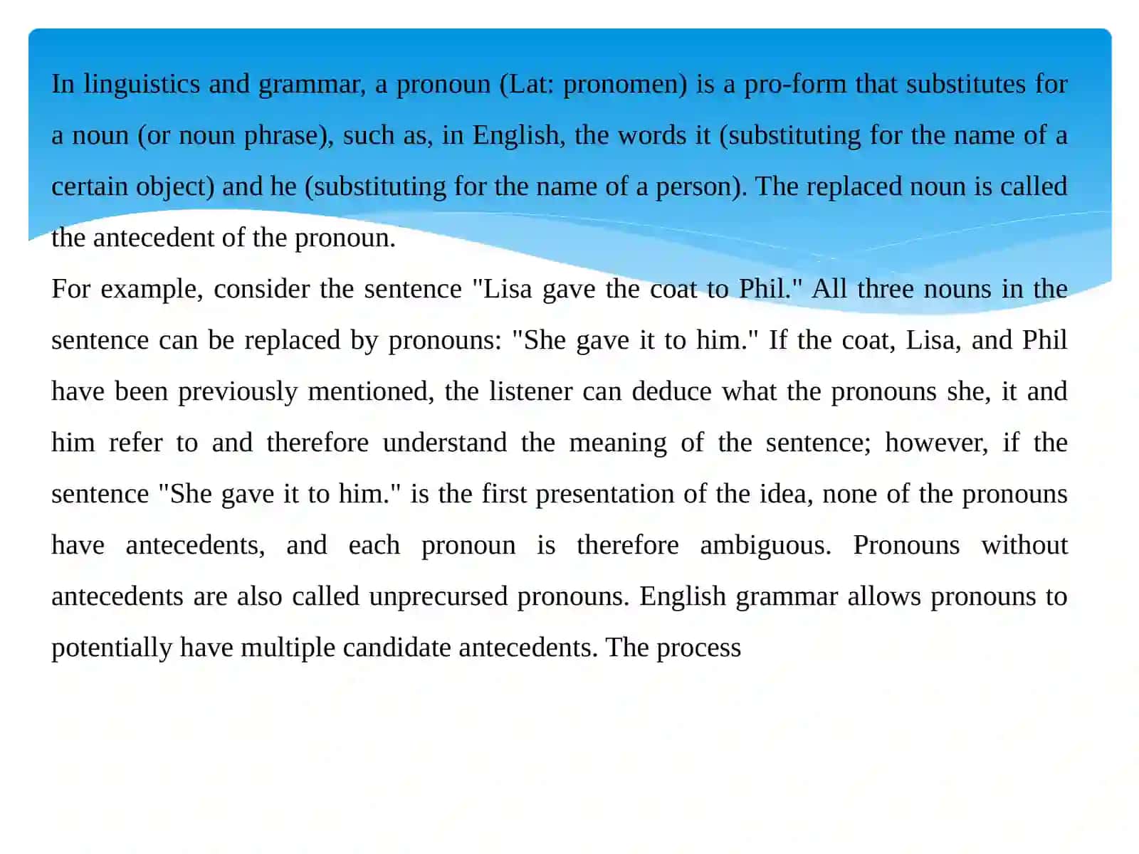 Pronouns 2